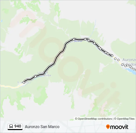 940 Bus Line Map