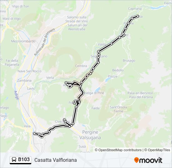 b103 Route Schedules, Stops & Maps Casatta Valfloriana (Updated)