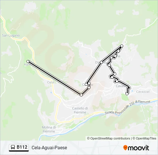 B112 Bus Line Map