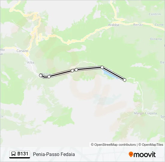 B131 Bus Line Map