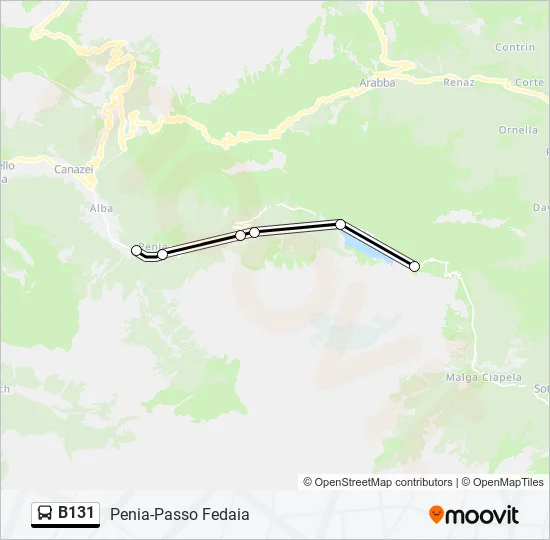 B131 Bus Line Map