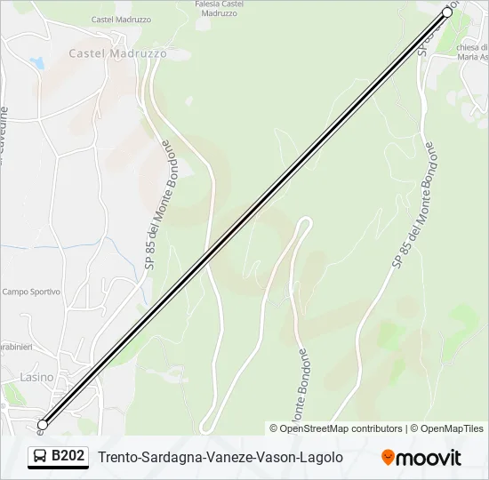 B202 Bus Line Map