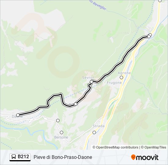 B212 bus Line Map