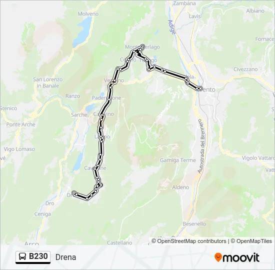 B230 Bus Line Map