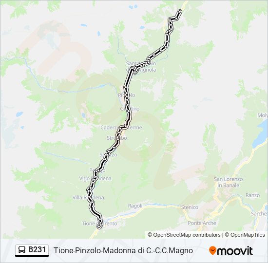 B231 bus Line Map