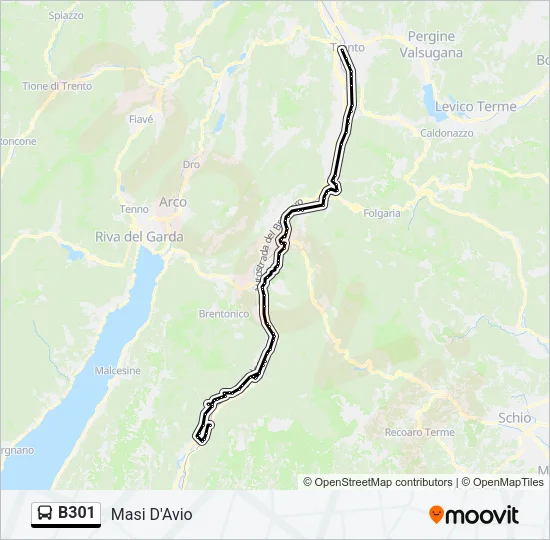 B301 Bus Line Map