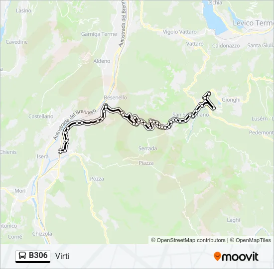 B306 Bus Line Map