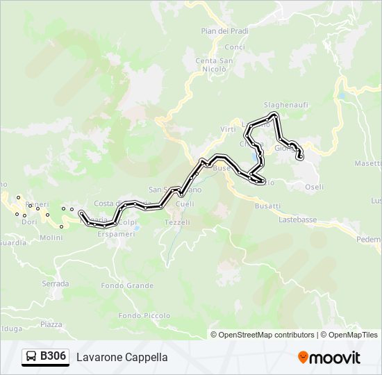 B306 bus Line Map