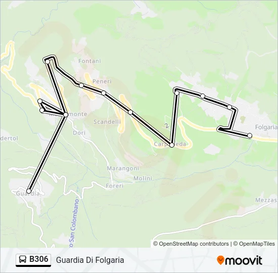 B306 Bus Line Map