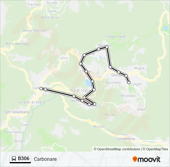 B306 Bus Line Map