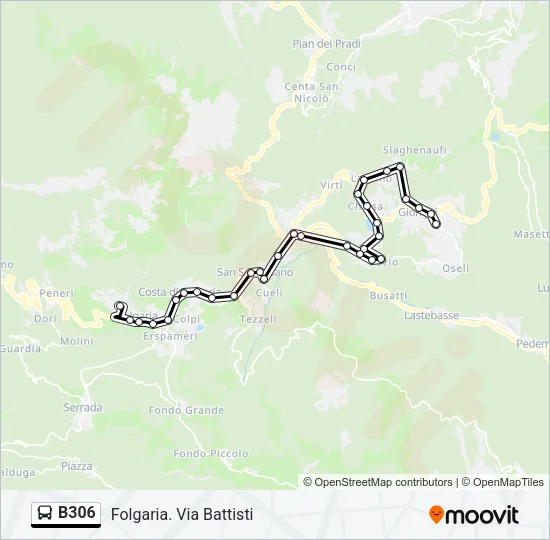 B306 Bus Line Map