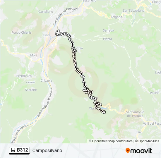 B312 Bus Line Map