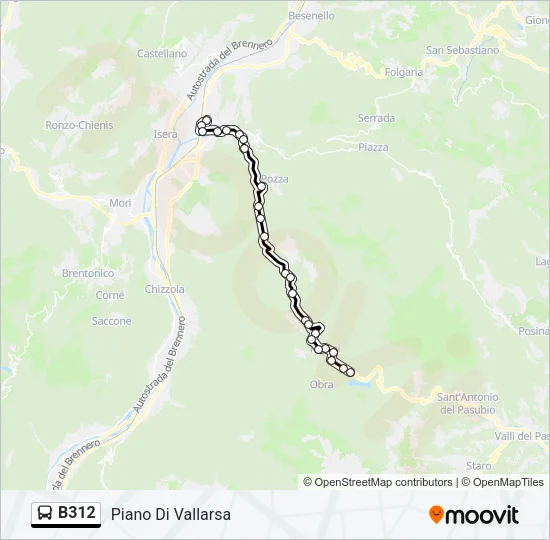 B312 Bus Line Map