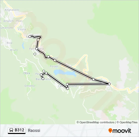 B312 Bus Line Map