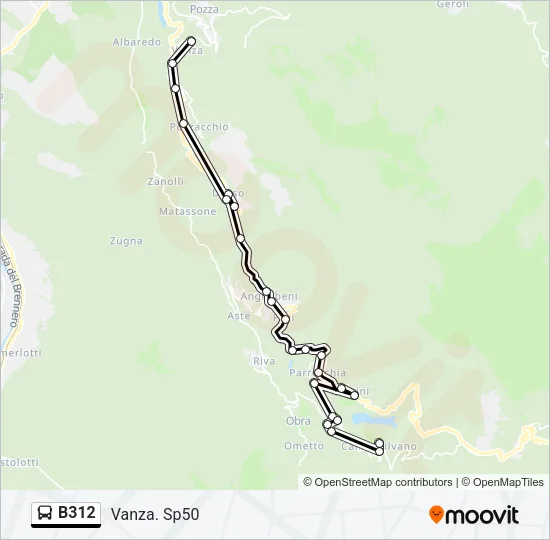 B312 Bus Line Map