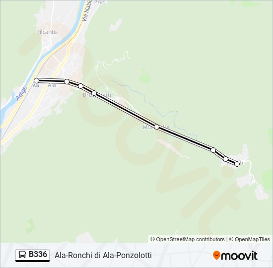 B336 bus Line Map