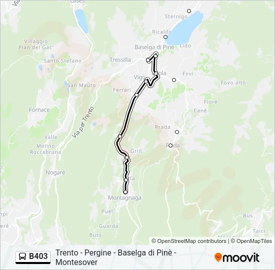 B403 Bus Line Map