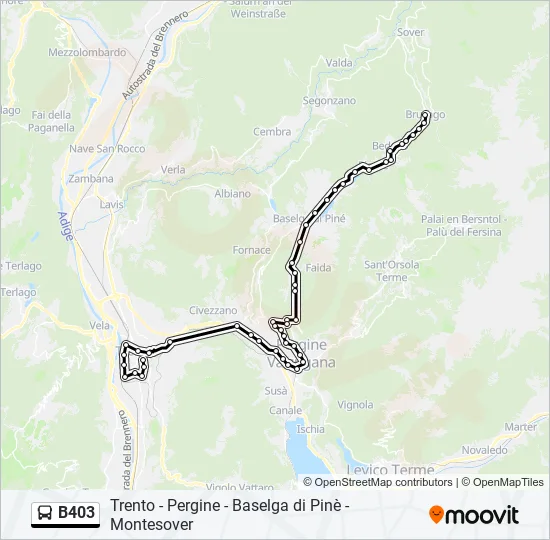 B403 Bus Line Map