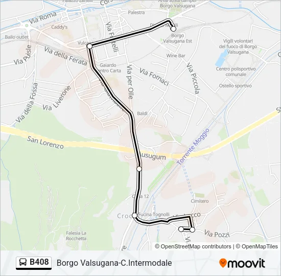 B408 Bus Line Map