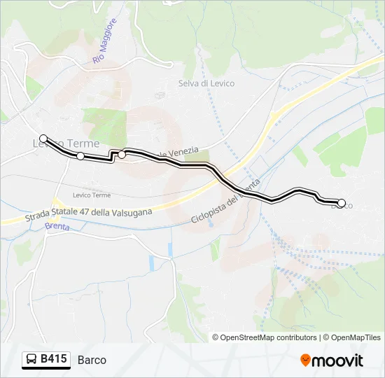 B415 Bus Line Map