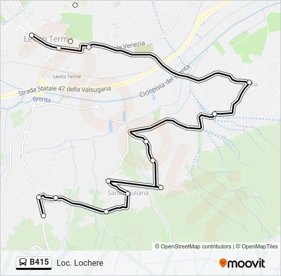 B415 Bus Line Map
