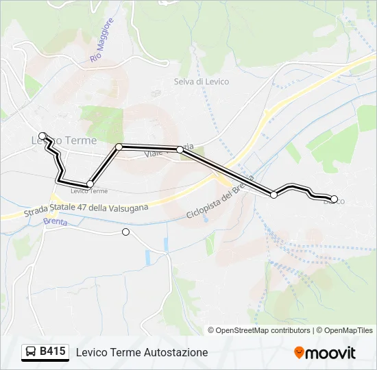 B415 Bus Line Map