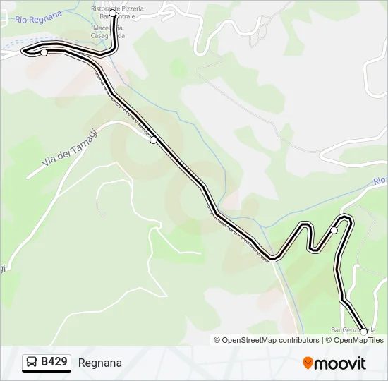 B429 Bus Line Map