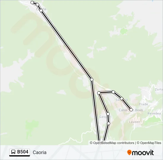 B504 Bus Line Map