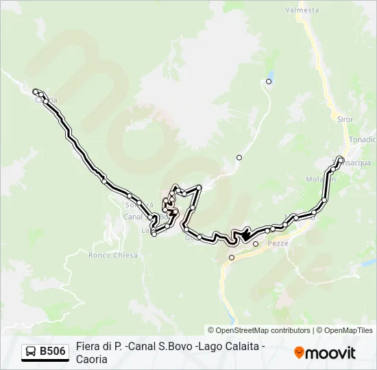 B506 Bus Line Map