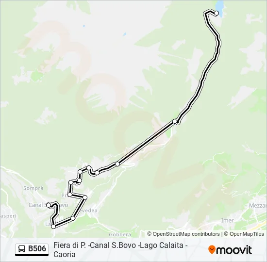 B506 Bus Line Map
