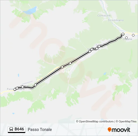 B646 Bus Line Map