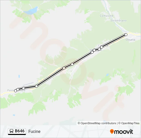 B646 Bus Line Map