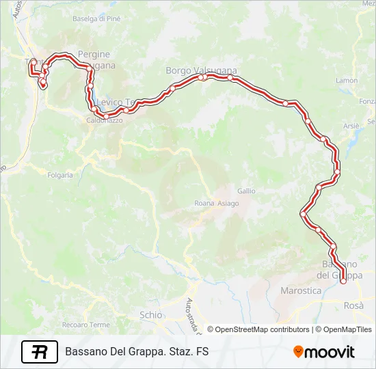 R25 Train Line Map