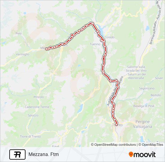 R35 train Line Map