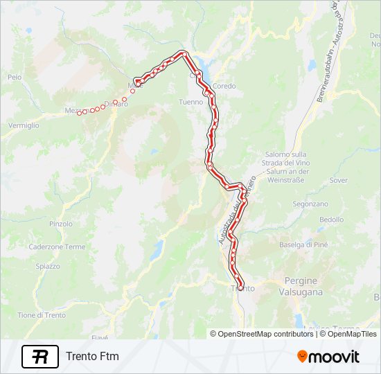 R35 train Line Map