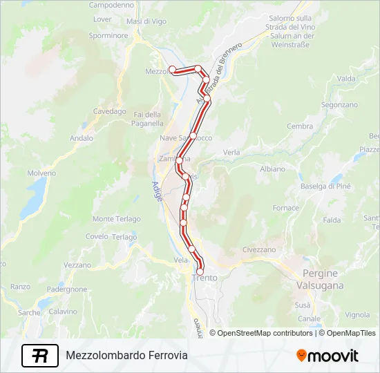 R35 Train Line Map