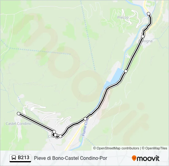 B213 Bus Line Map