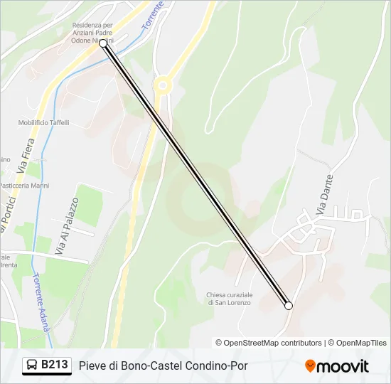 B213 Bus Line Map