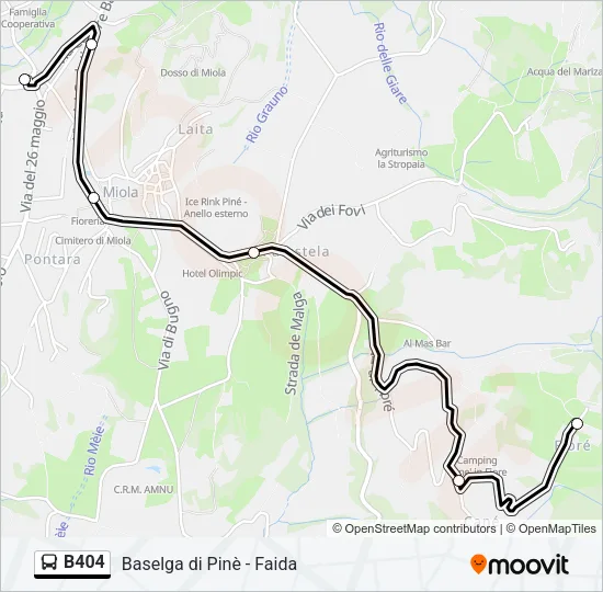 B404 Bus Line Map