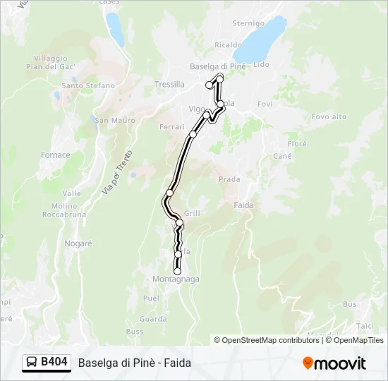B404 Bus Line Map