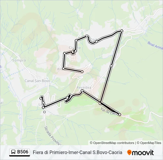 B506 Bus Line Map