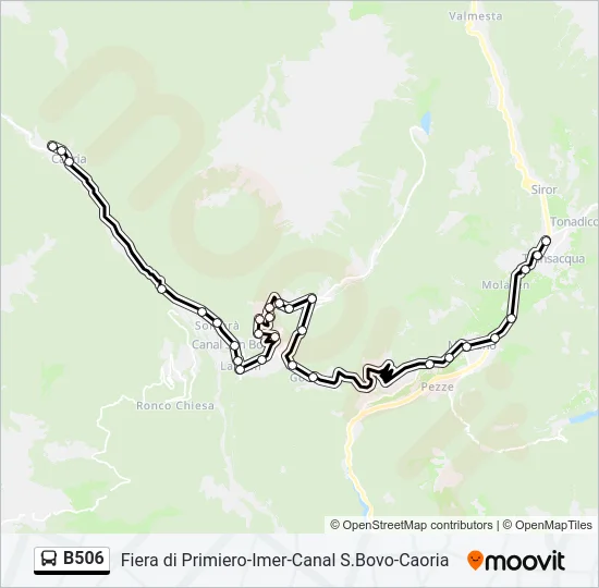 B506 Bus Line Map