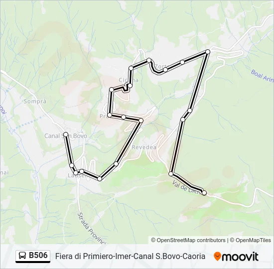 B506 Bus Line Map