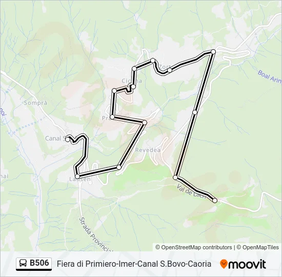 B506 Bus Line Map