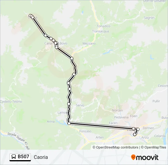 B507 Bus Line Map