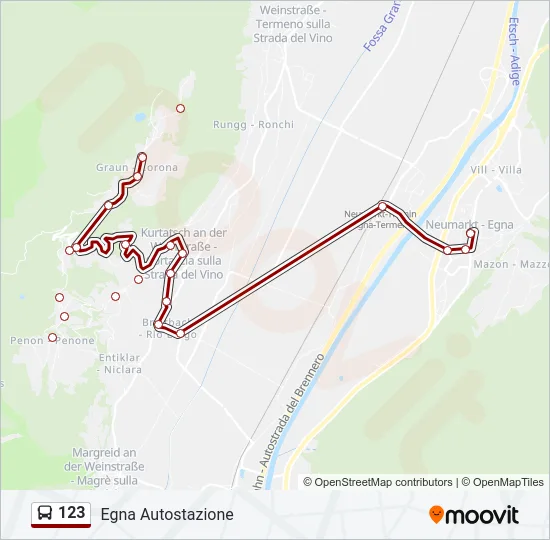 123 Bus Line Map