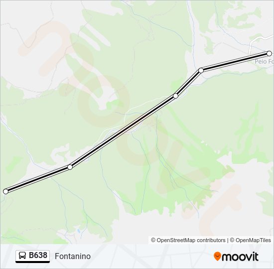 Percorso linea bus B638