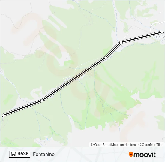 B638 Bus Line Map