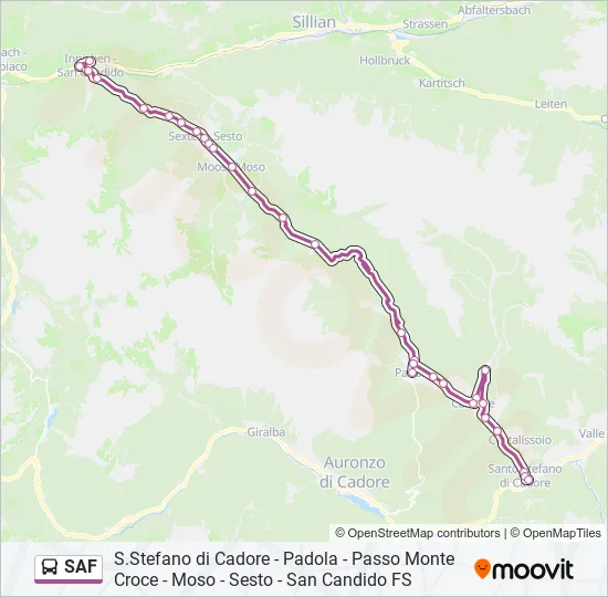 SAF Bus Line Map