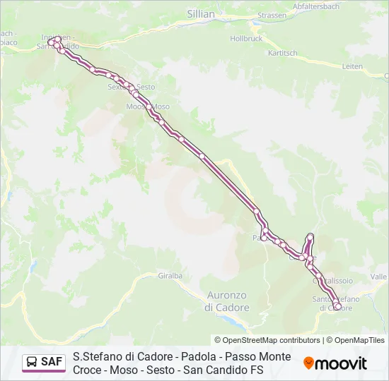 SAF Bus Line Map